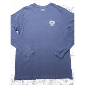 Patagonia Long Sleeve T Shirt Mens Size Large Blue Regular Fit Outdoors Crewneck